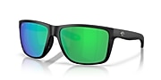 Lunettes de soleil Costa Broadbill II XL XXL (62-15) avec Effet miroir Vert verre et Noir mat monture - Lien de variante