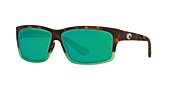 Sunglasses Costa Cut L (60-10) with Green Mirror lens and Matte Tortuga Fade frame - Variant link