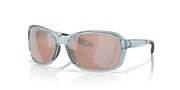 Lentes de Sol Costa Seadrift S (58-15) con Cobre y Plateado Espejado lente y Translucent Silt Blue montura - Enlace de variante