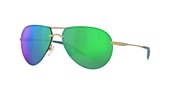 Sunglasses Costa Helo XL (61-14) with Green Mirror lens and Matte Champagne frame - Variant link