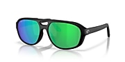 Sunglasses Costa Street Heat M (55-15) with Green Mirror lens and Matte Black frame - Variant link