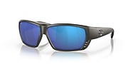 Sunglasses Costa Tuna Alley XL (62-11) with Blue Mirror lens and Matte Steel Gray Metallic frame - Variant link