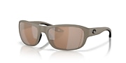 Sunglasses Costa Clipperton M (58-18) with Copper Silver Mirror lens and Matte Sand frame - Variant link
