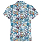 Apparel Tropical Print Green Costa Tropical Print Hybrid Tech Button Down - Lien de variante