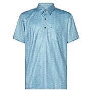 Apparel Woodcut Print Heron Blue Costa Ss Voyager Polo Printed - Variant link