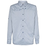 Apparel Lava Red Costa Angler Tech Button Down Plaid - Enlace de variante