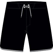 Apparel Negro Costa Cruiser Boardshort - Enlace de variante