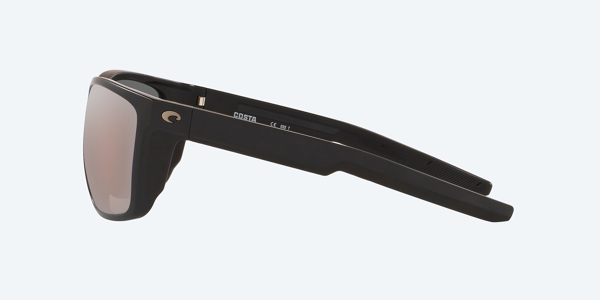Sunglasses Costa Ferg L (59-16) with Copper Silver Mirror lens and Matte Black frame Image 3 of 4