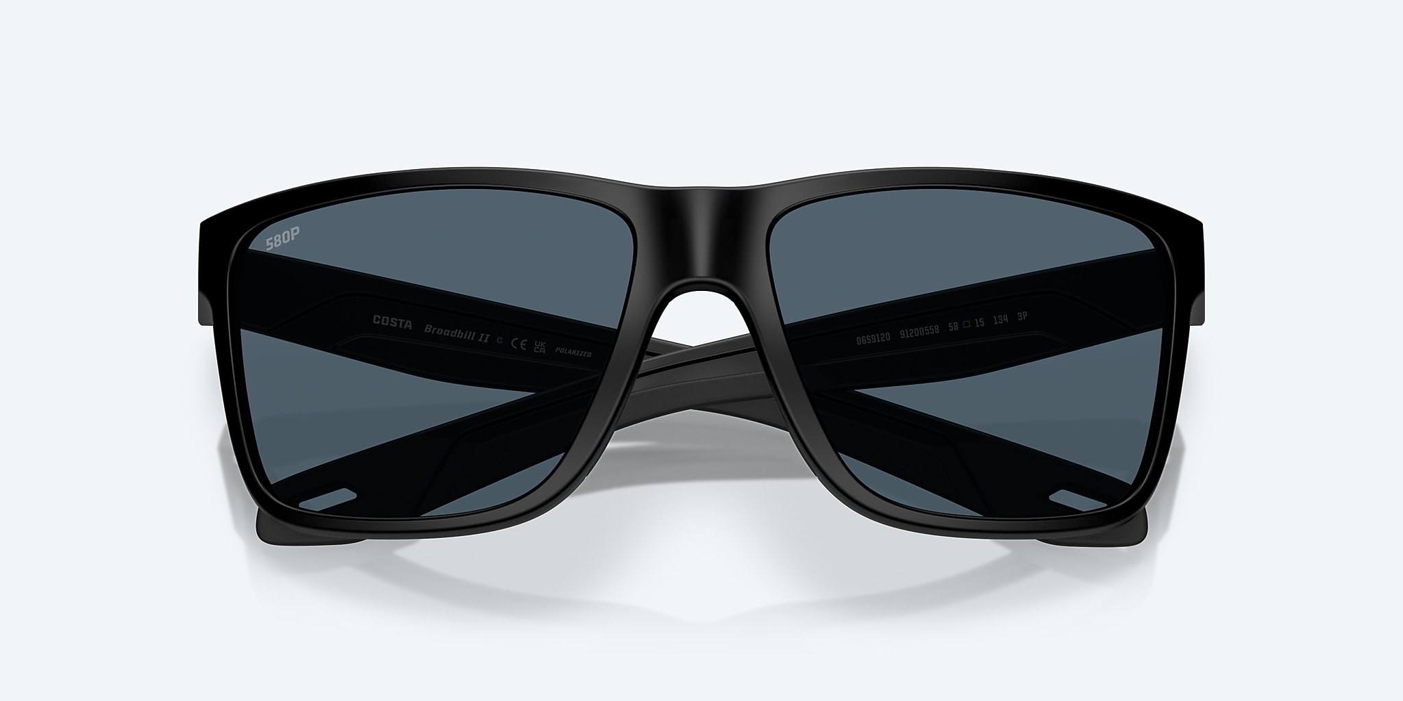 Sunglasses Costa Broadbill II L (58-15) with Gray lens and Matte Black frame Image 5 of 7 Sunglasses Costa Broadbill II L (58-15) with Gray lens and Matte Black frame Image 5 of 7