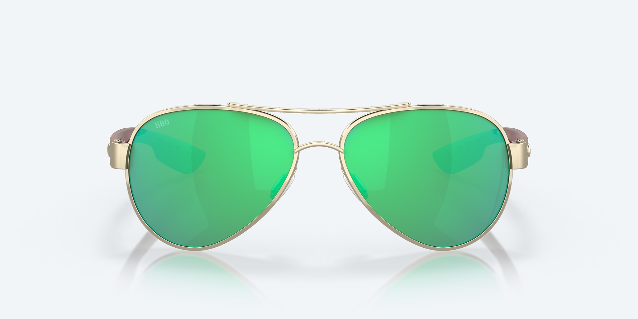 Sunglasses Costa Loreto M (56-14) with Green Mirror lens and Rose Gold frame Image 2 of 7 Sunglasses Costa Loreto M (56-14) with Green Mirror lens and Rose Gold frame Image 2 of 7