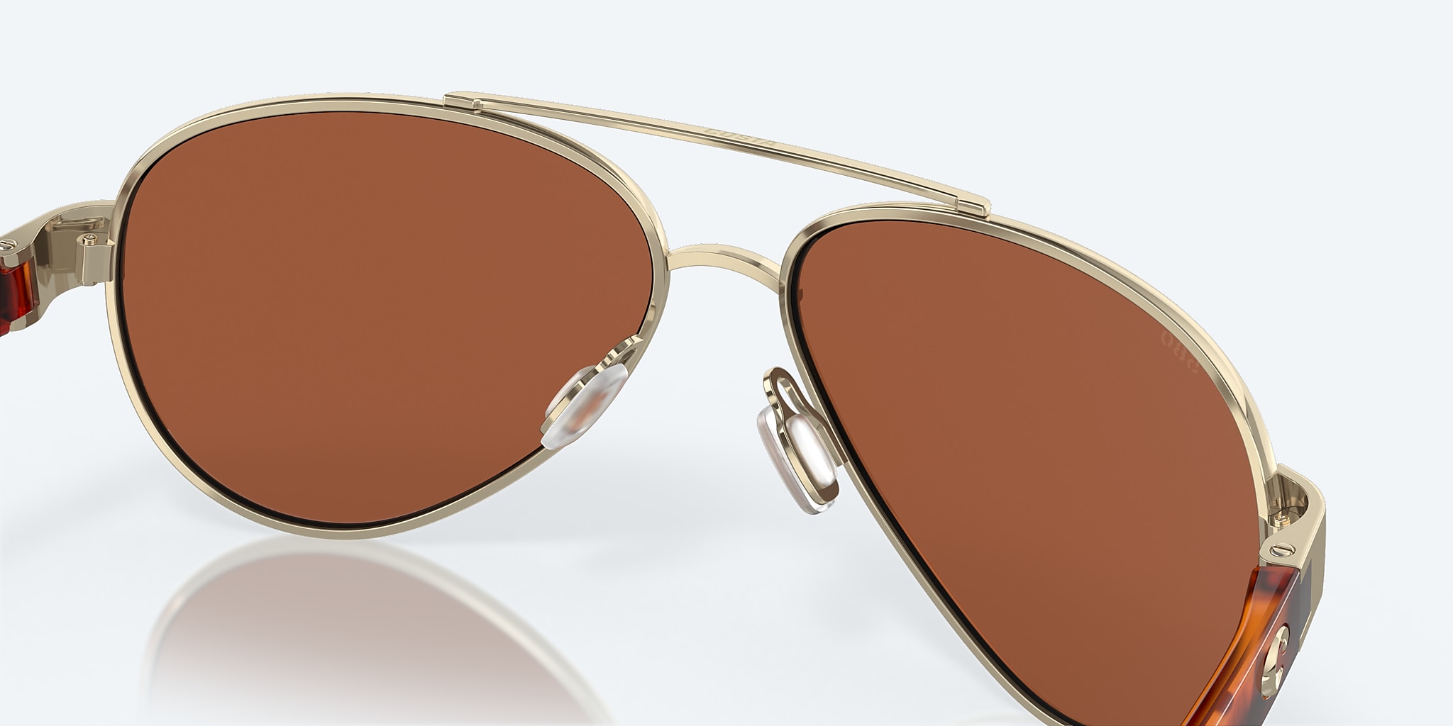 Sunglasses Costa Loreto M (56-14) with Green Mirror lens and Rose Gold frame Image 7 of 7 Sunglasses Costa Loreto M (56-14) with Green Mirror lens and Rose Gold frame Image 7 of 7
