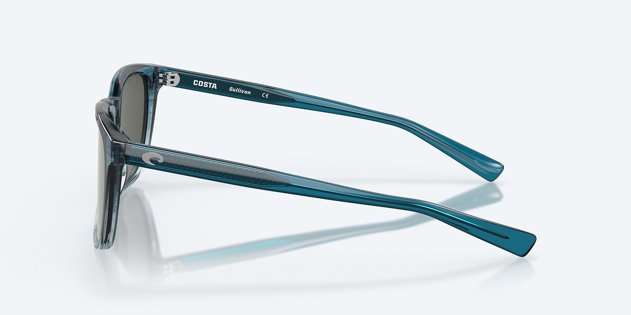 Sunglasses Costa Sullivan M (53-19) with Gray Silver Mirror lens and Shiny Deep Teal Fade frame Image 3 of 7 Sunglasses Costa Sullivan M (53-19) with Gray Silver Mirror lens and Shiny Deep Teal Fade frame Image 3 of 7