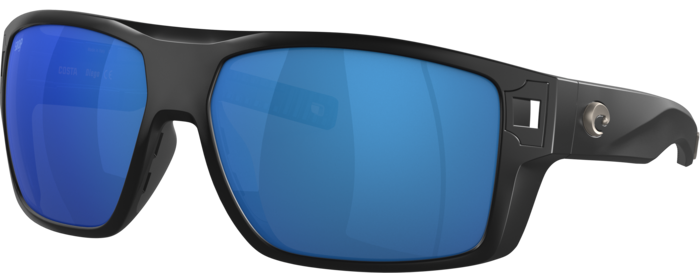 Costa Diego XL (62-14) with Blue Mirror lenses and Matte Black