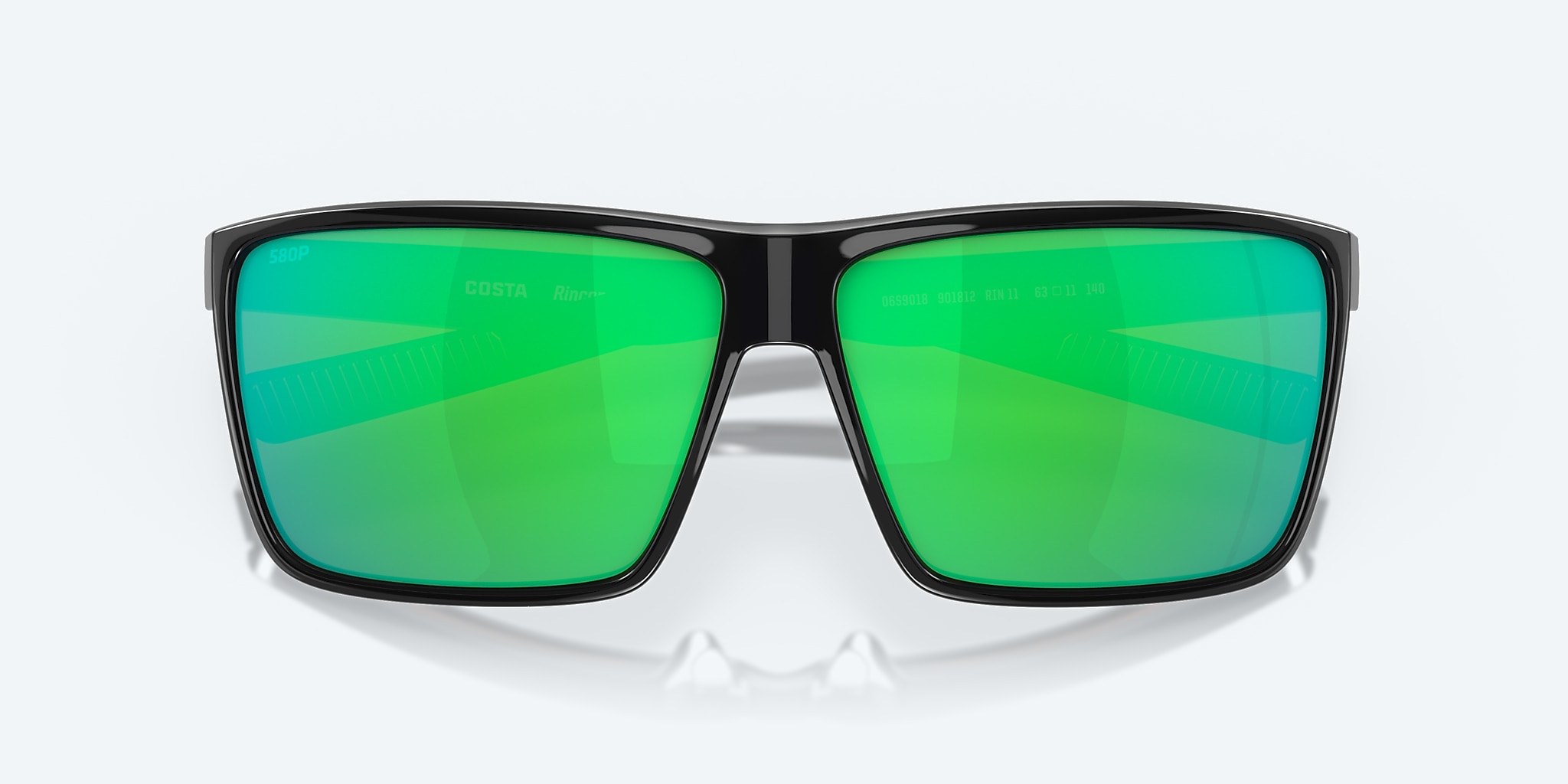 Sunglasses Costa Rincon L (63-11) with Green Mirror lens and Shiny Black frame Image 5 of 7 Sunglasses Costa Rincon L (63-11) with Green Mirror lens and Shiny Black frame Image 5 of 7