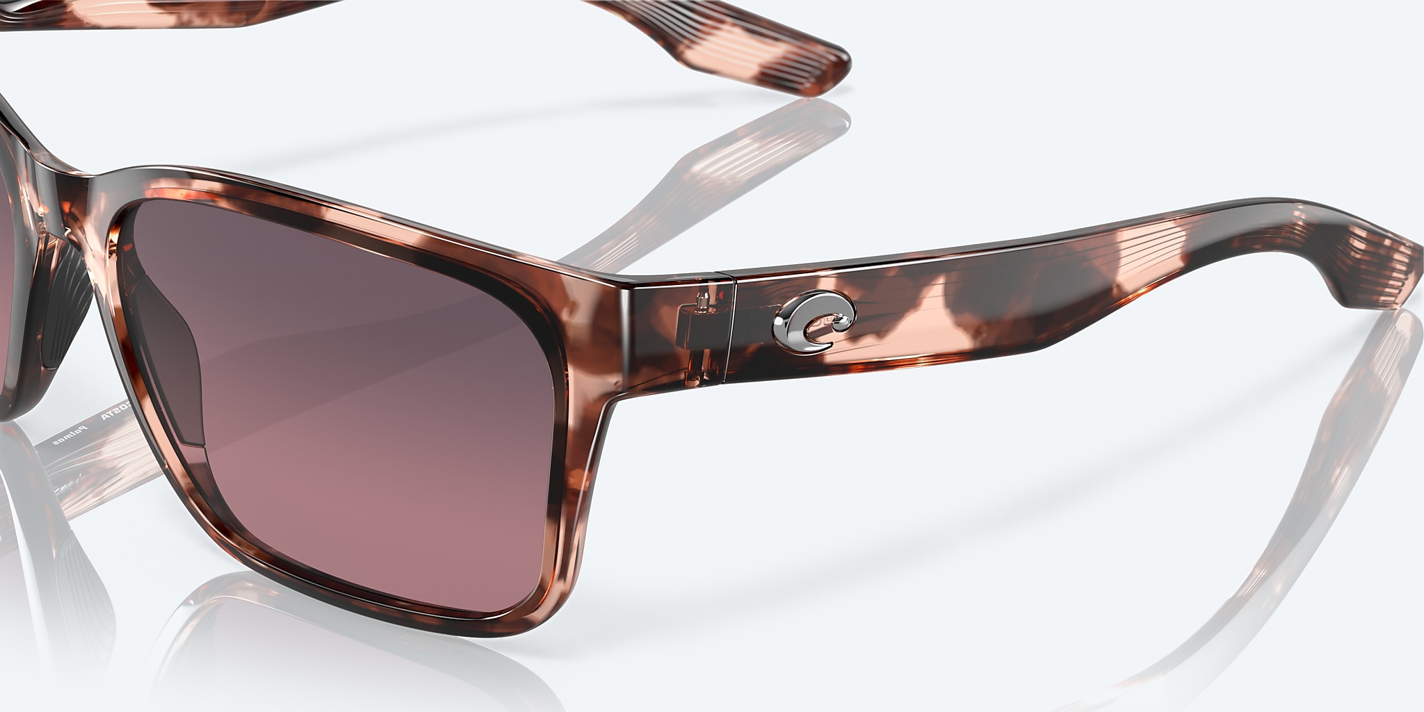 Sunglasses Costa Palmas XL (57-17) with Rose Gradient lens and Coral Tortoise frame Image 6 of 7 Sunglasses Costa Palmas XL (57-17) with Rose Gradient lens and Coral Tortoise frame Image 6 of 7