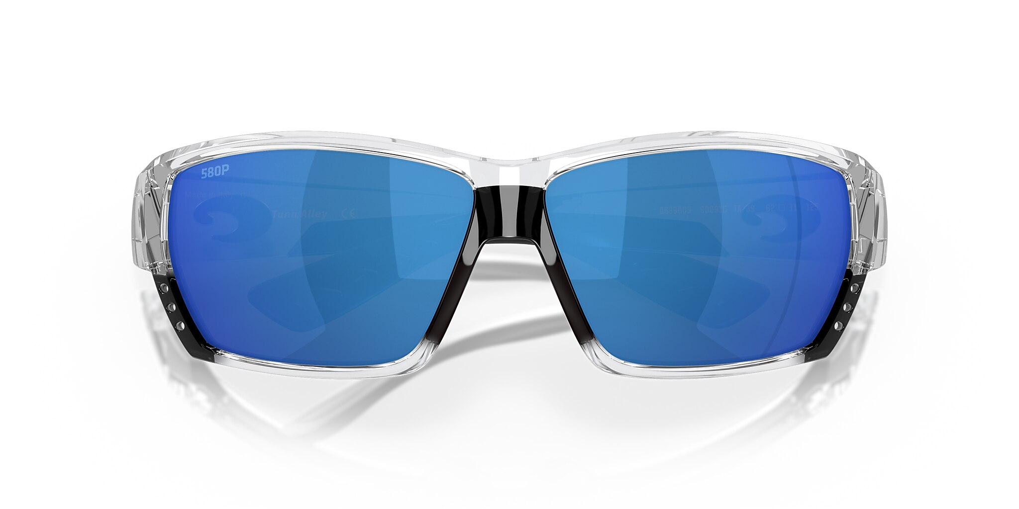 Costa Tuna Alley XL (62-11) with Blue Mirror lenses and Shiny