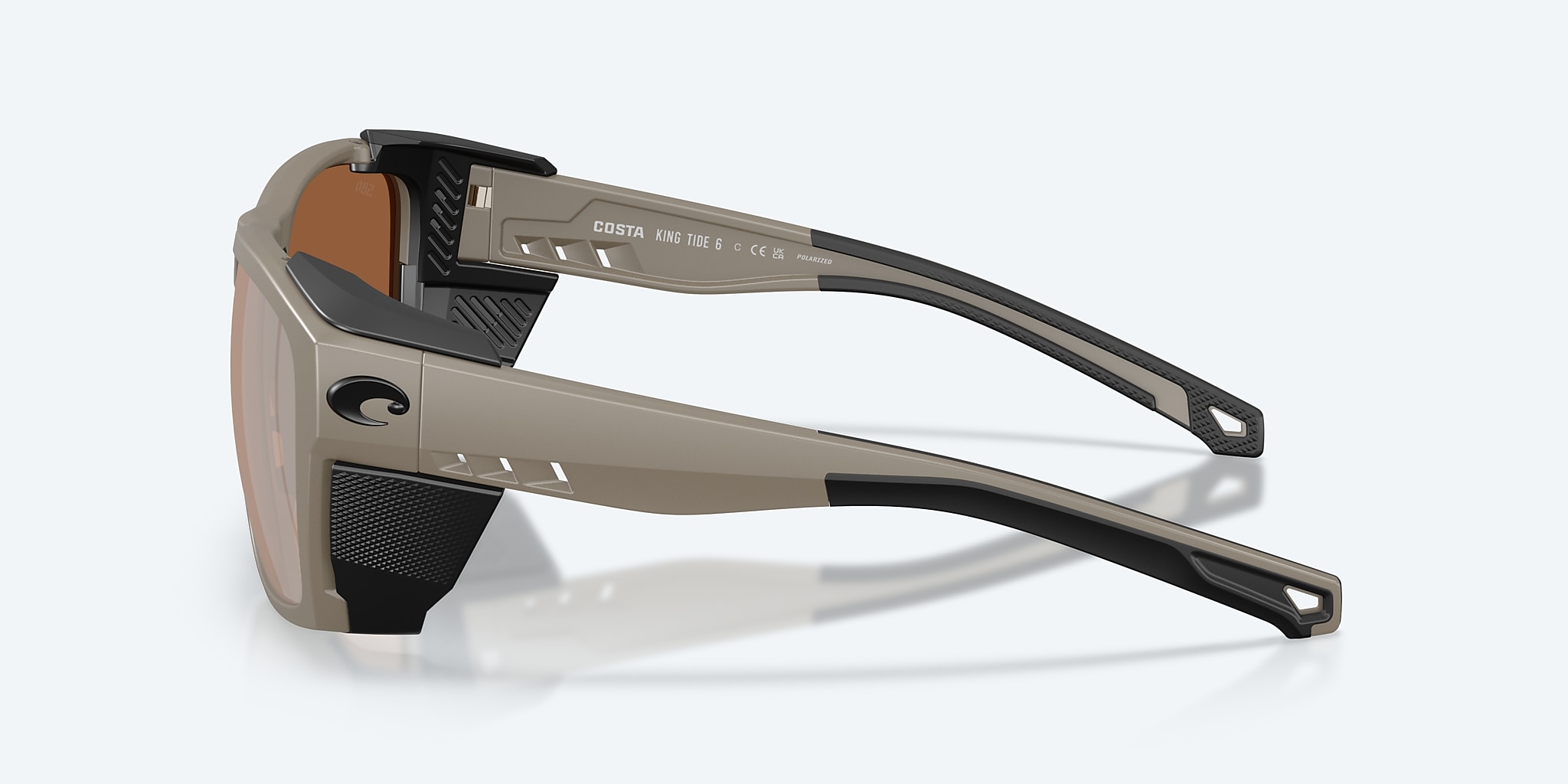 Sunglasses Costa King Tide 6 XL (58-17) with Copper Silver Mirror lens and Matte Sand frame Image 3 of 7 Sunglasses Costa King Tide 6 XL (58-17) with Copper Silver Mirror lens and Matte Sand frame Image 3 of 7