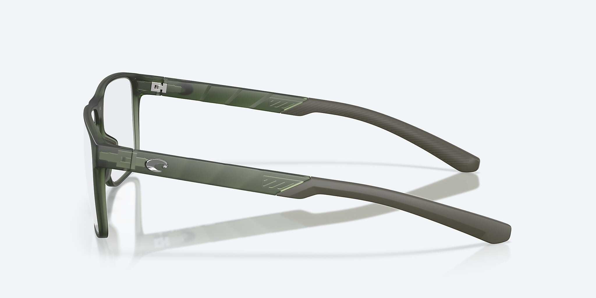 Eyeglasses Costa Ocean Ridge 700 L (57-14) with Demo Lens lens and Matte Algae Green frame Image 3 of 7