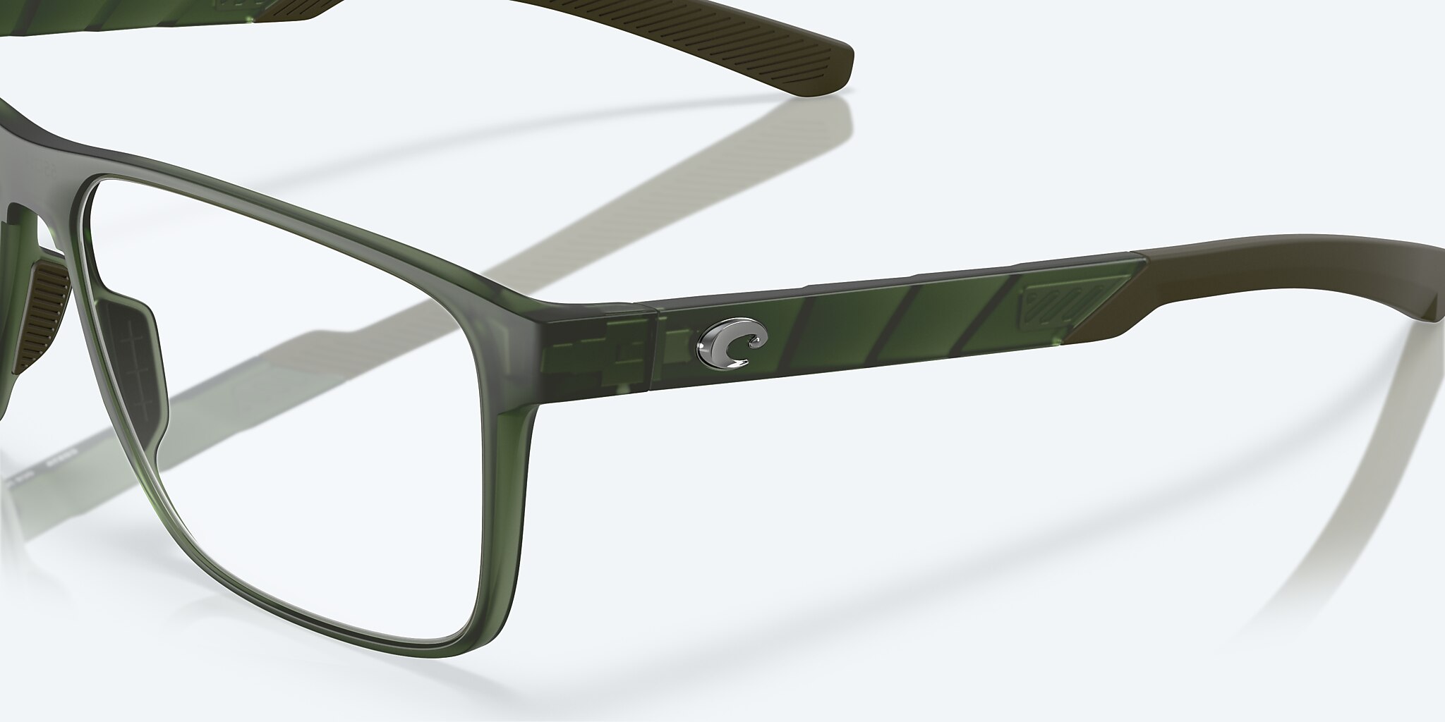 Eyeglasses Costa Ocean Ridge 700 L (57-14) with Demo Lens lens and Matte Algae Green frame Image 6 of 7