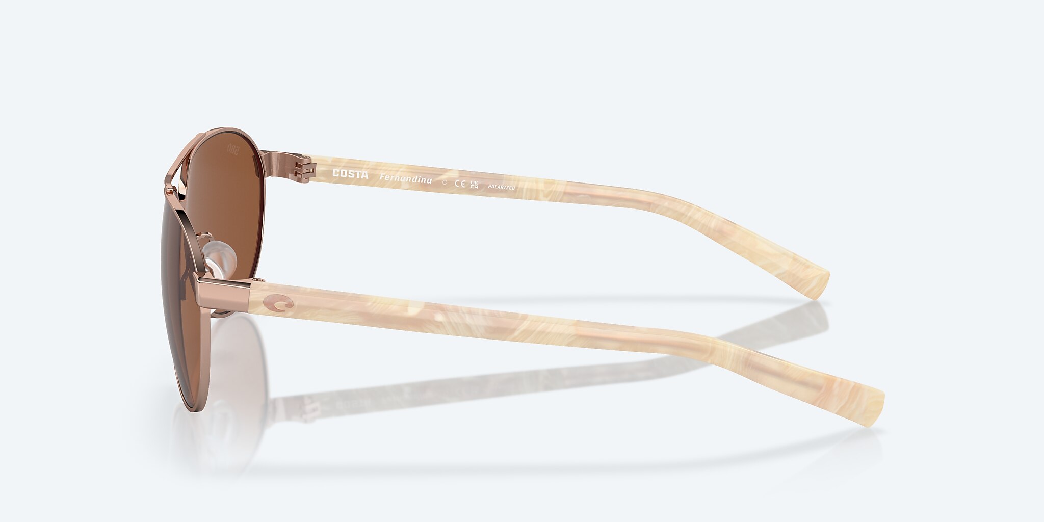 Lentes de Sol Costa Fernandina S (57-15) con Cobre lente y Oro Rosa montura Imagen 3 de 7