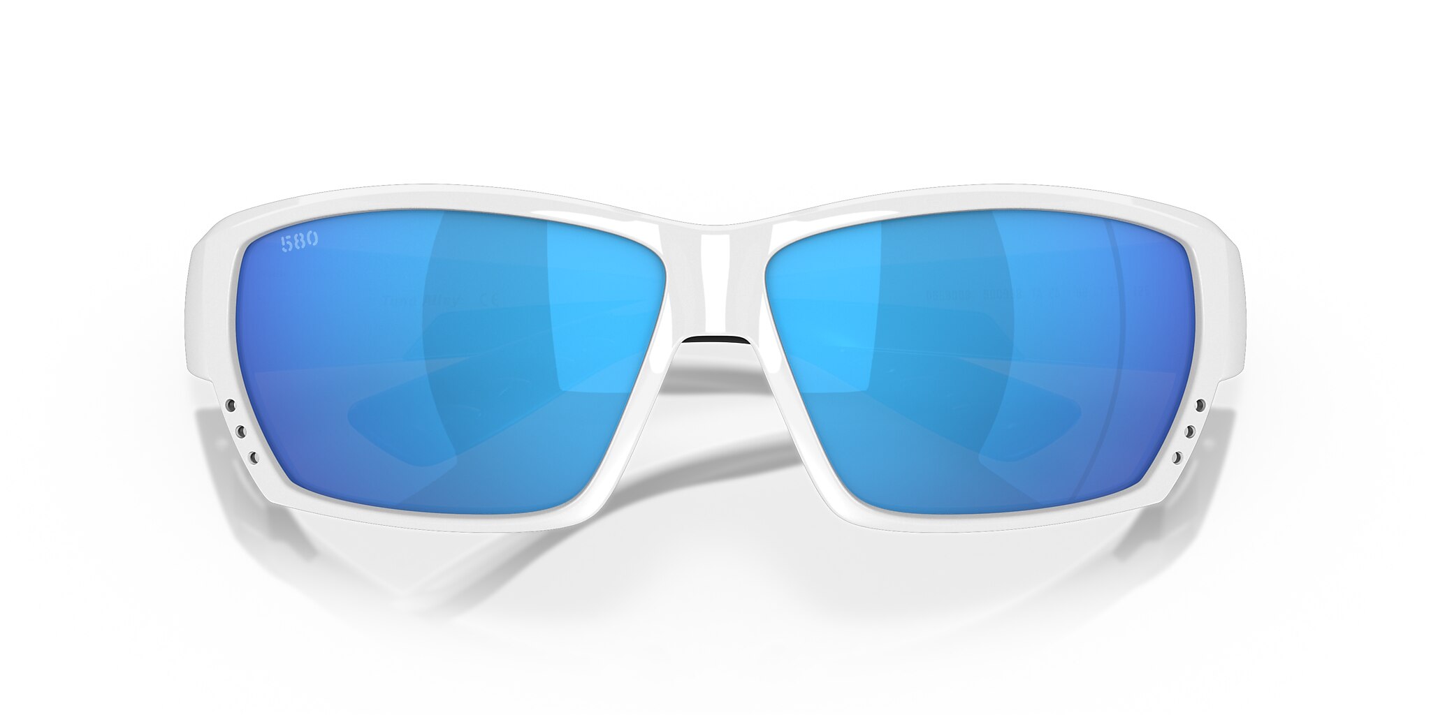 Costa Tuna Alley XL (62-11) with Blue Mirror lenses and White