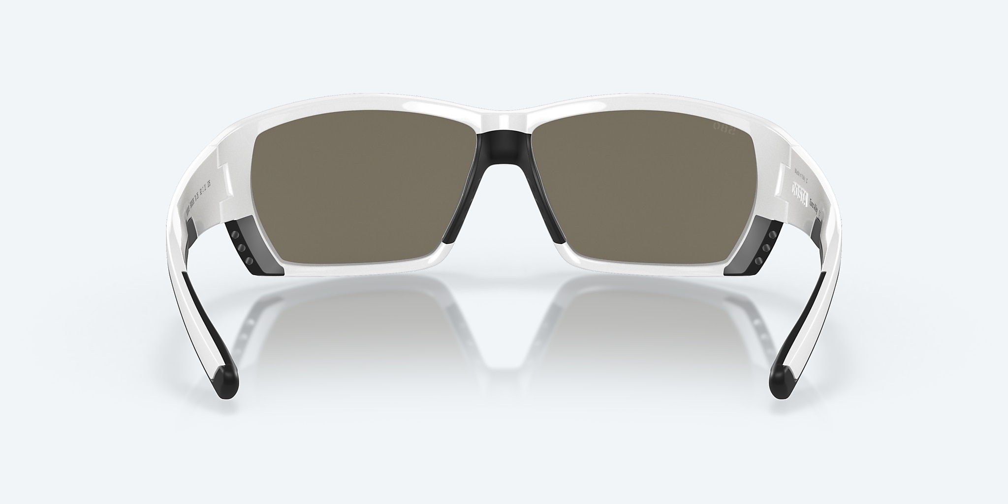 Sunglasses Costa Tuna Alley XL (62-11) with Blue Mirror lens and White frame Image 4 of 7 Sunglasses Costa Tuna Alley XL (62-11) with Blue Mirror lens and White frame Image 4 of 7