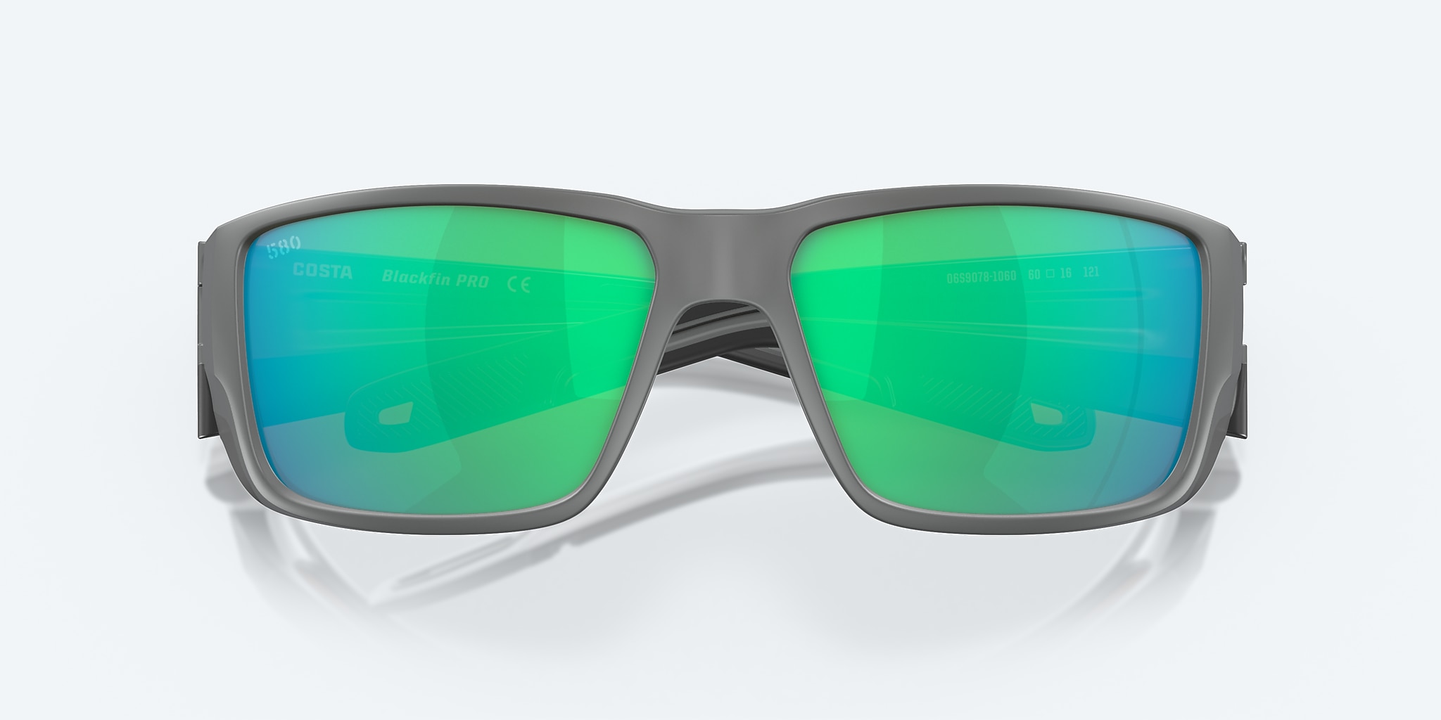Sunglasses Costa Blackfin PRO L (60-16) with Green Mirror lens and Matte Gray frame Image 5 of 7 Sunglasses Costa Blackfin PRO L (60-16) with Green Mirror lens and Matte Gray frame Image 5 of 7
