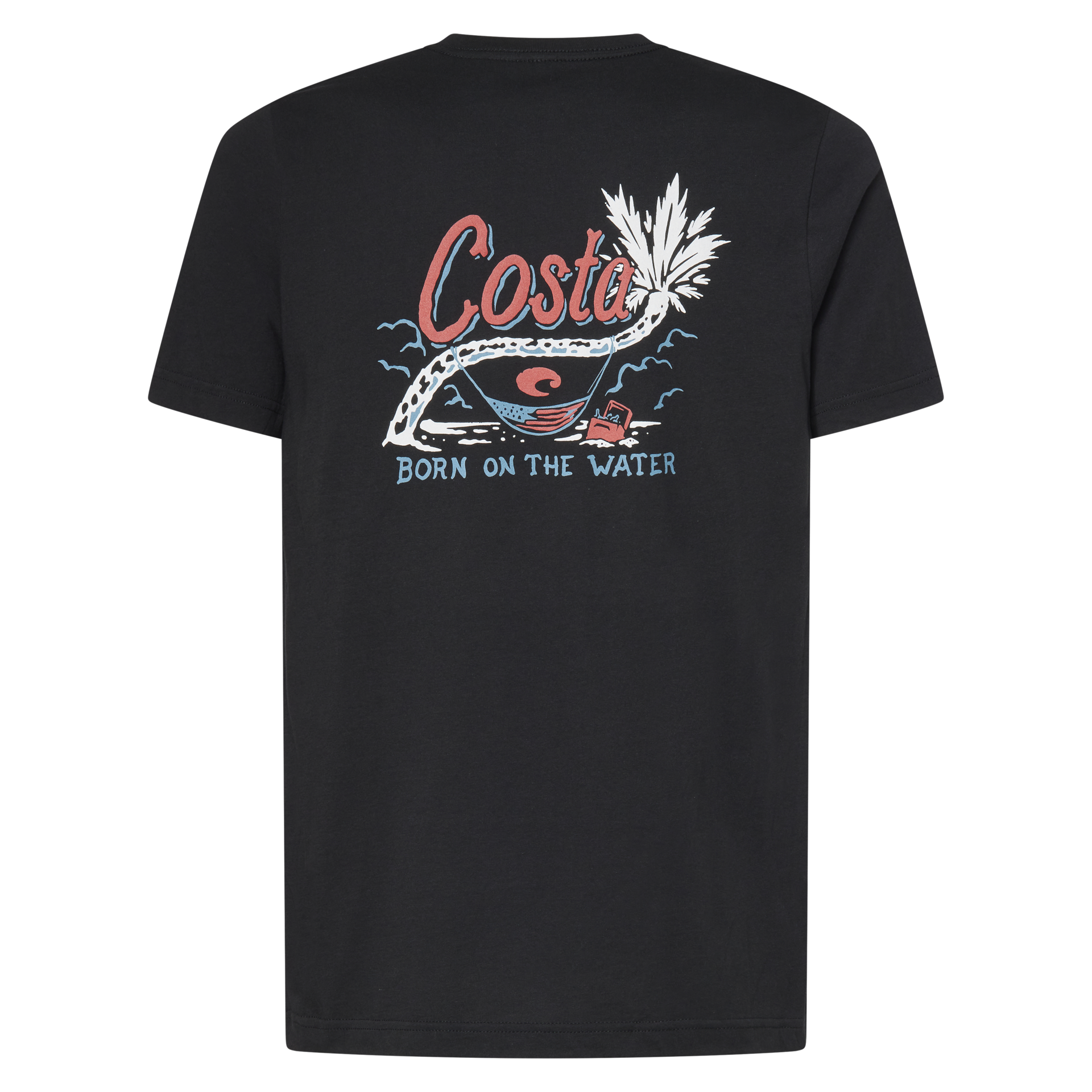 Costa Del Mar Men's Flag Hammock Shirt, Medium, Washed Black