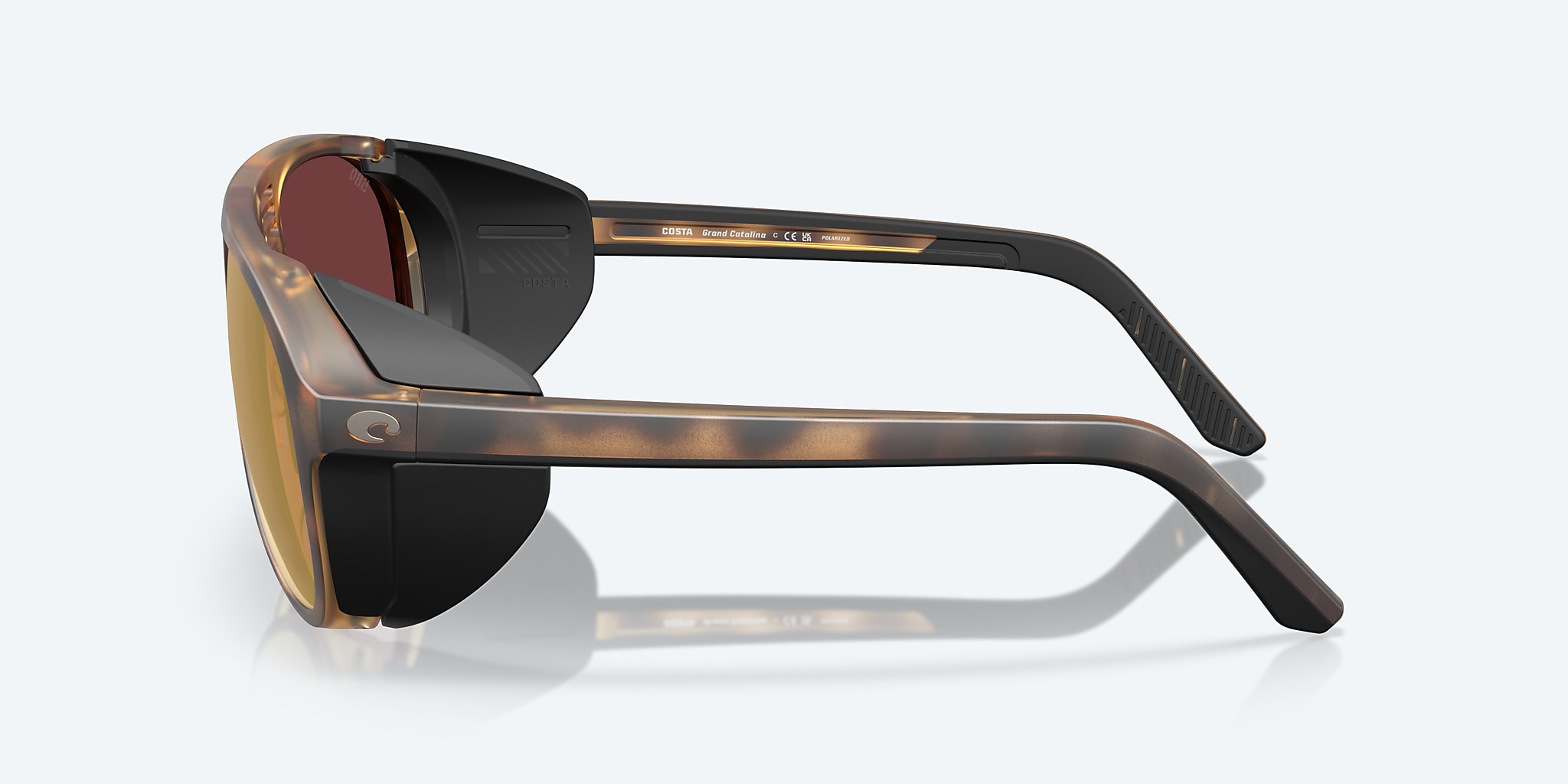 Sunglasses Costa Grand Catalina XL (59-15) with Gold Mirror lens and Matte Tortoise frame Image 3 of 8 Sunglasses Costa Grand Catalina XL (59-15) with Gold Mirror lens and Matte Tortoise frame Image 3 of 8