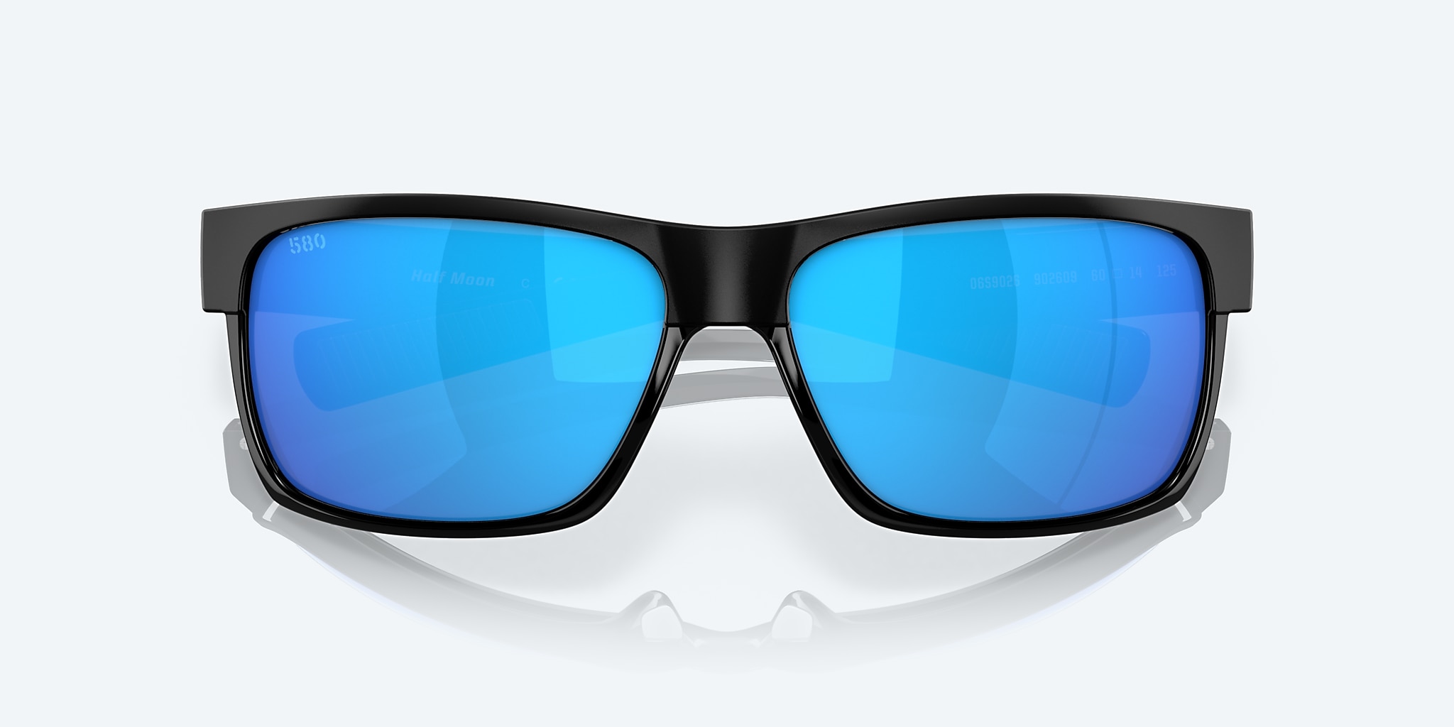 Sunglasses Costa Half Moon M (60-14) with Blue Mirror lens and Shiny Black frame Image 5 of 7 Sunglasses Costa Half Moon M (60-14) with Blue Mirror lens and Shiny Black frame Image 5 of 7