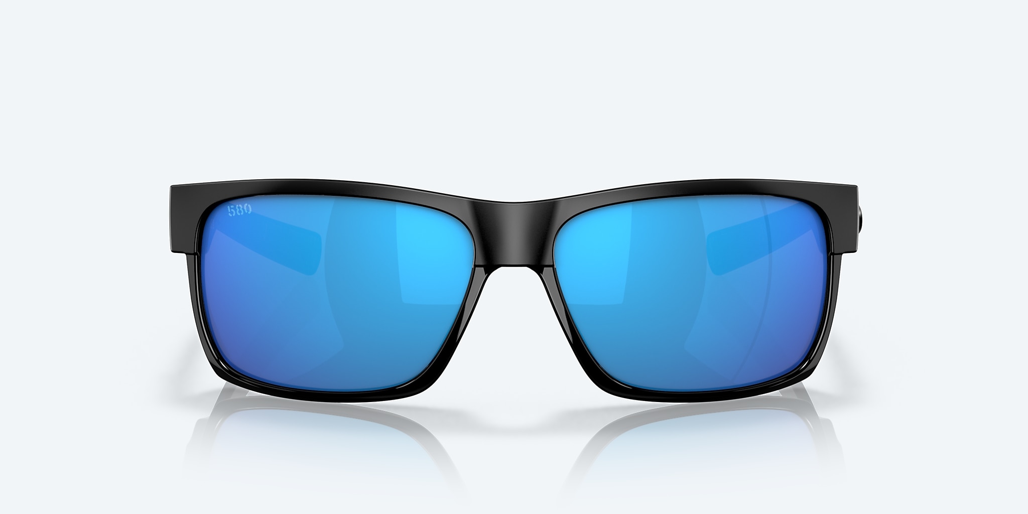 Sunglasses Costa Half Moon M (60-14) with Blue Mirror lens and Shiny Black frame Image 2 of 7 Sunglasses Costa Half Moon M (60-14) with Blue Mirror lens and Shiny Black frame Image 2 of 7
