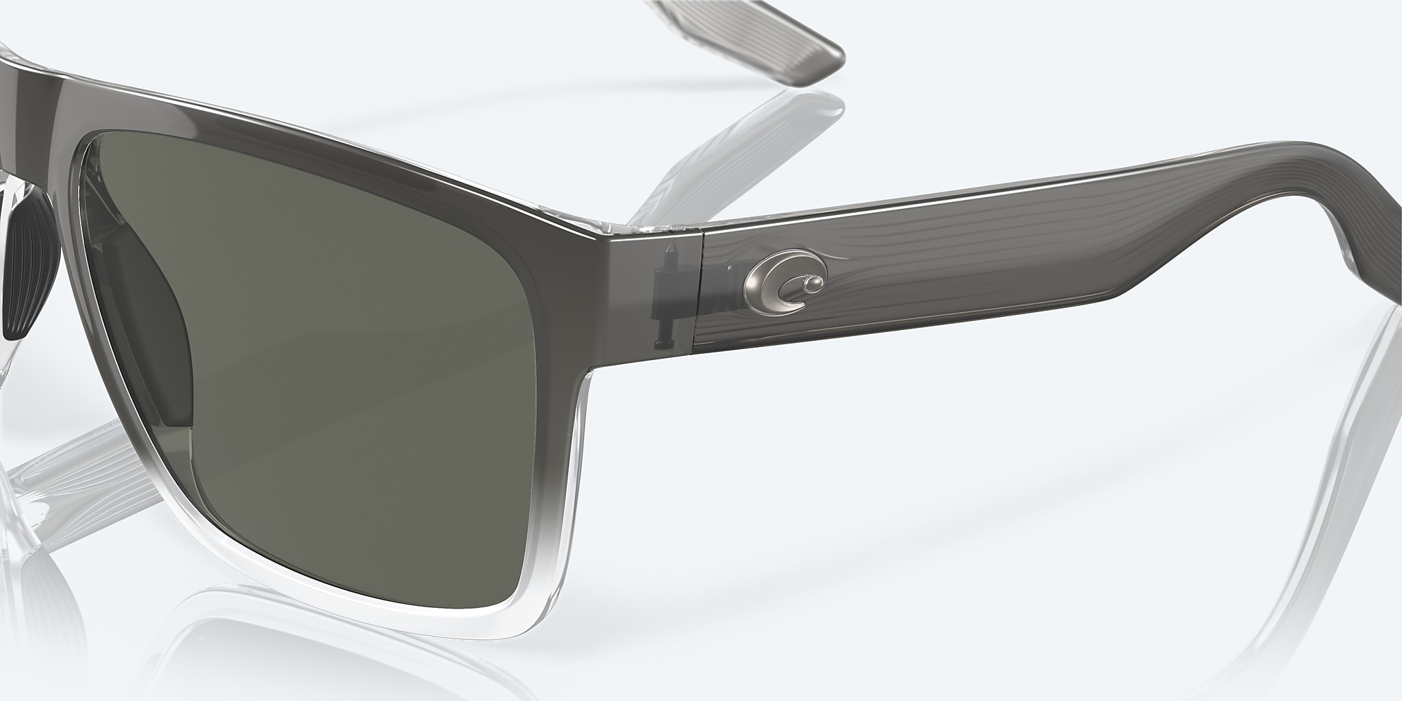 Sunglasses Costa Paunch XL XXL (59-18) with Gray lens and Fog Gray frame Image 6 of 7 Sunglasses Costa Paunch XL XXL (59-18) with Gray lens and Fog Gray frame Image 6 of 7