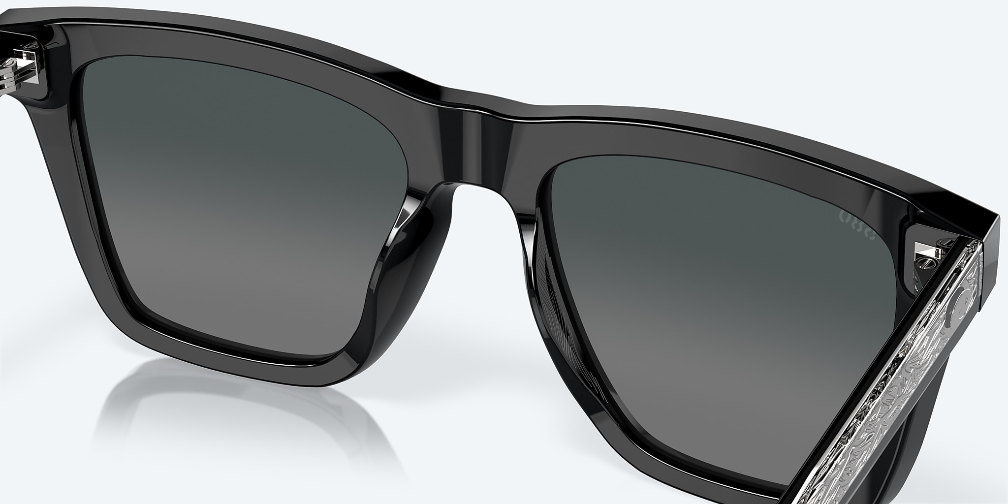 Sunglasses Costa Keramas L (54-19) with Gray Gradient lens and Black frame Image 7 of 7 Sunglasses Costa Keramas L (54-19) with Gray Gradient lens and Black frame Image 7 of 7