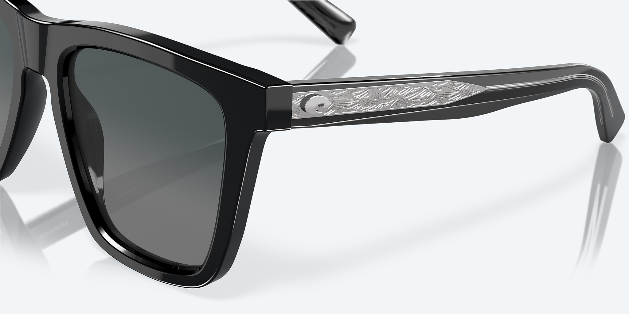 Sunglasses Costa Keramas L (54-19) with Gray Gradient lens and Black frame Image 6 of 7 Sunglasses Costa Keramas L (54-19) with Gray Gradient lens and Black frame Image 6 of 7