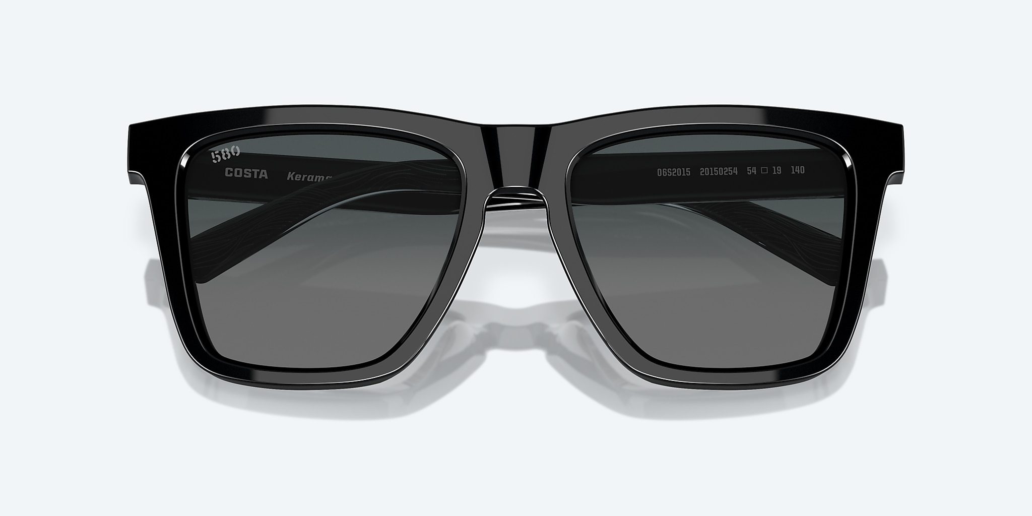 Sunglasses Costa Keramas L (54-19) with Gray Gradient lens and Black frame Image 5 of 7 Sunglasses Costa Keramas L (54-19) with Gray Gradient lens and Black frame Image 5 of 7