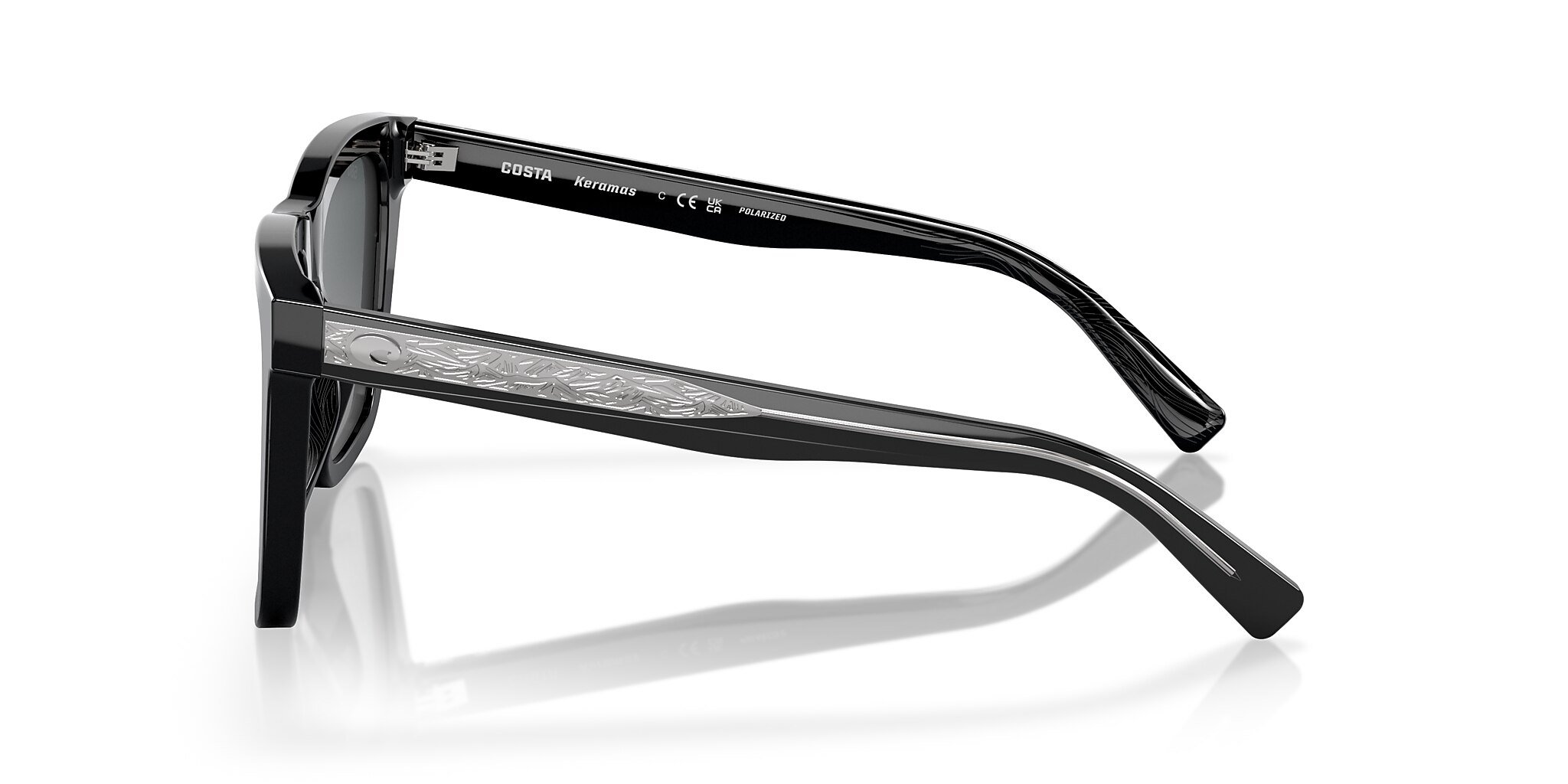 Costa Keramas L (54-19) with Gray Gradient lenses and Black frame