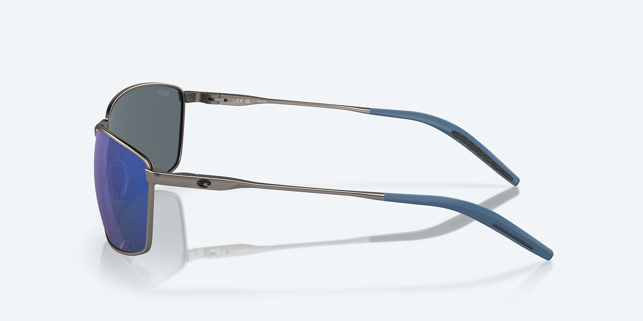 Sunglasses Costa Turret L (63-15) with Blue Mirror lens and Matte Dark Gunmetal frame Image 3 of 7 Sunglasses Costa Turret L (63-15) with Blue Mirror lens and Matte Dark Gunmetal frame Image 3 of 7