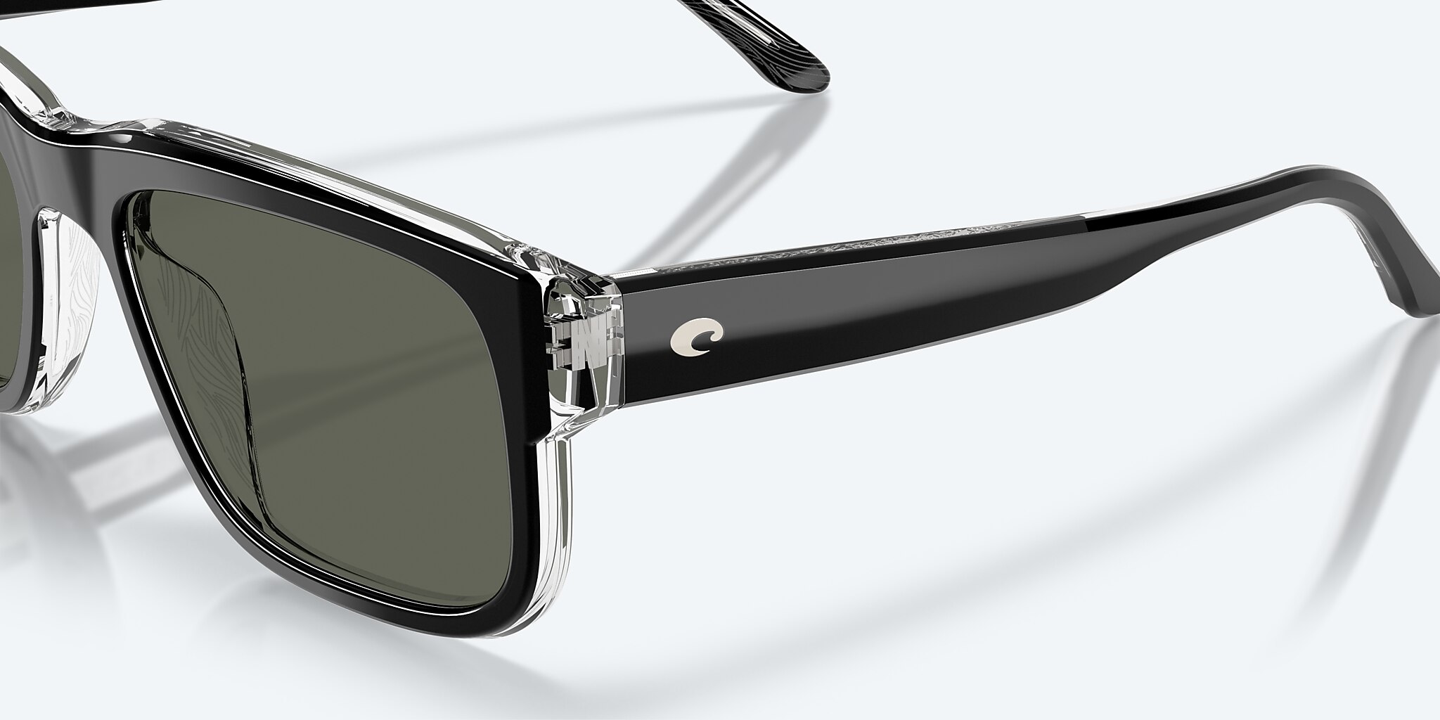 Sunglasses Costa Shipwrecks M (54-18) with Gray lens and Black frame Image 6 of 7