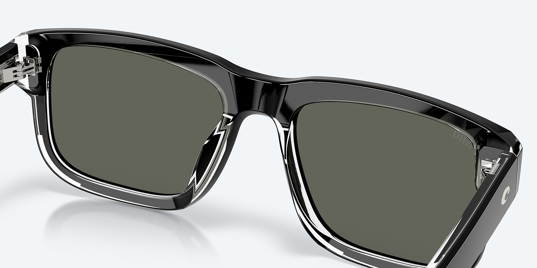 Sunglasses Costa Shipwrecks M (54-18) with Gray lens and Black frame Image 7 of 7