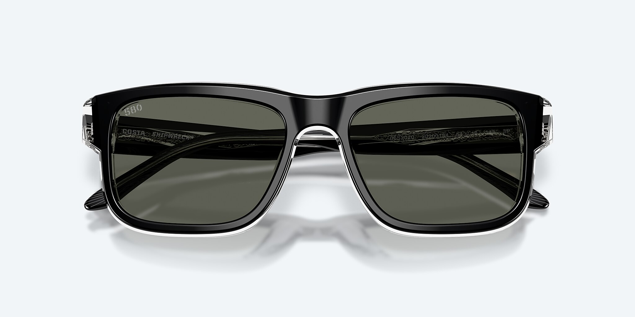 Sunglasses Costa Shipwrecks M (54-18) with Gray lens and Black frame Image 5 of 7