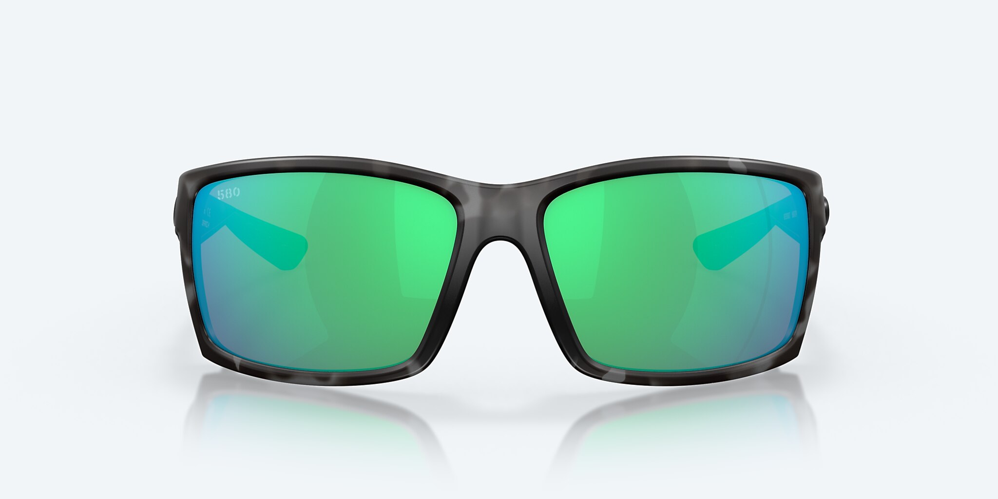 Sunglasses Costa Ocearch® Reefton XL (64-15) with Green Mirror lens and Tiger Shark Ocearch frame Image 2 of 7