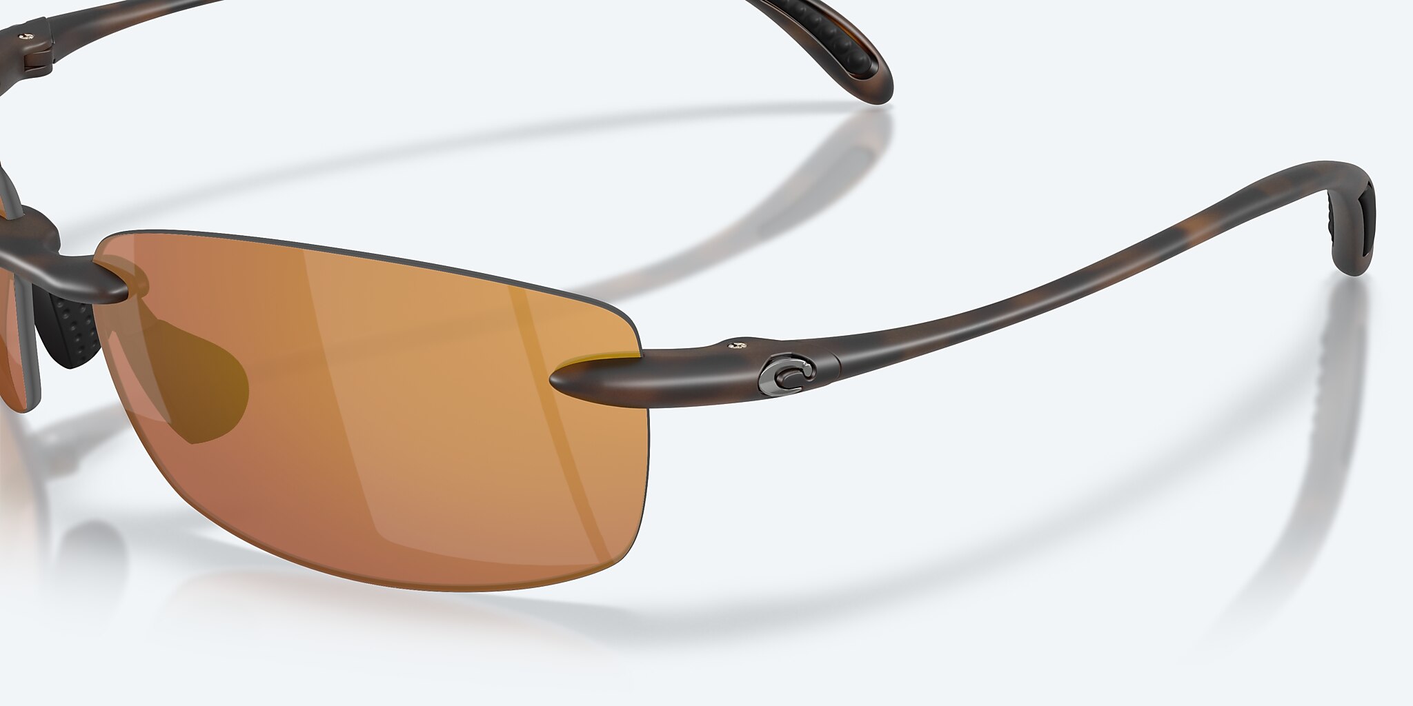 Sunglasses Costa Ballast  (60-15) with Gold Mirror lens and Matte Tortoise frame Image 6 of 7