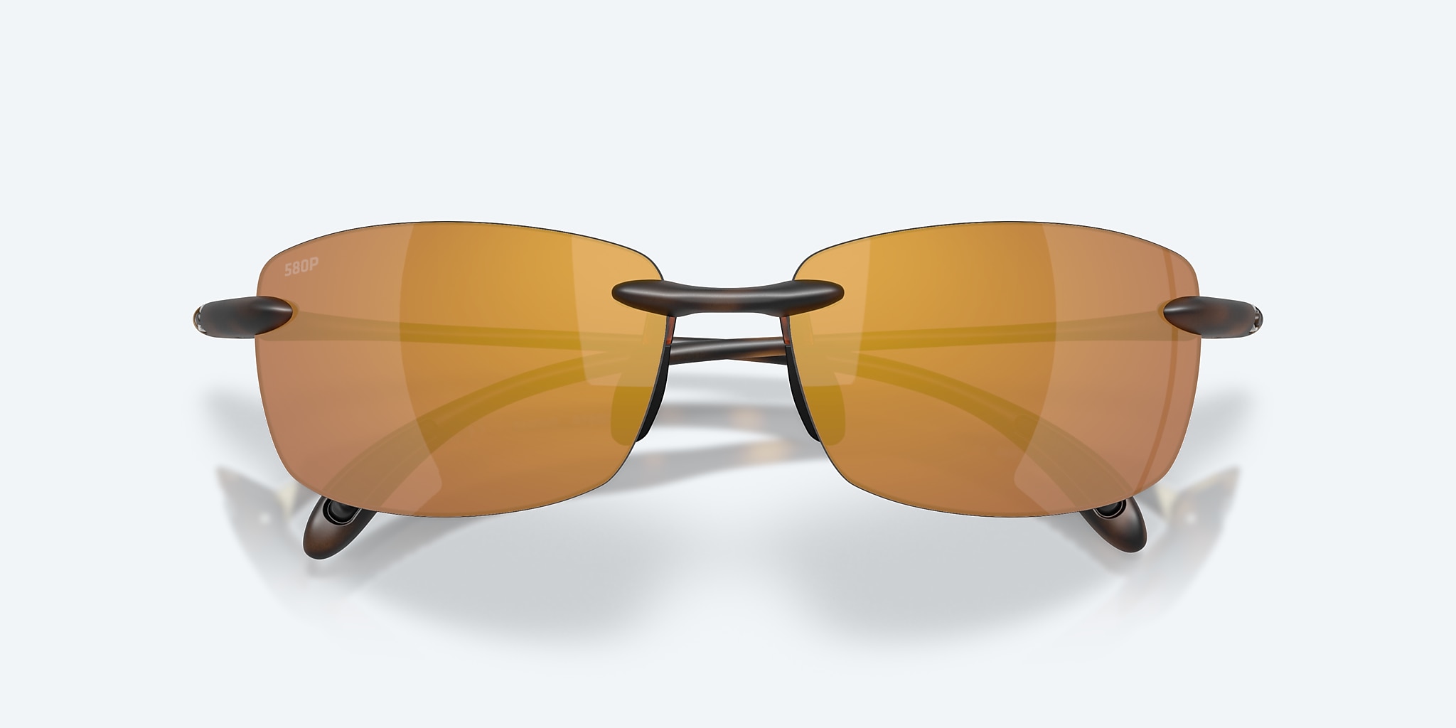 Sunglasses Costa Ballast  (60-15) with Gold Mirror lens and Matte Tortoise frame Image 5 of 7