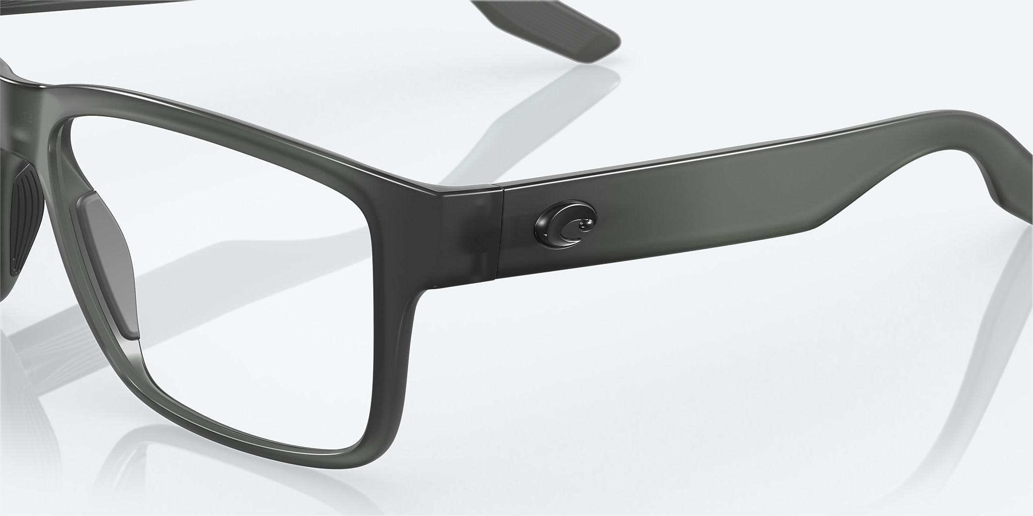 Eyeglasses Costa Paunch RX XL (57-16) with Demo Lens lens and Matte Smoke Crystal frame Image 6 of 7 Eyeglasses Costa Paunch RX XL (57-16) with Demo Lens lens and Matte Smoke Crystal frame Image 6 of 7