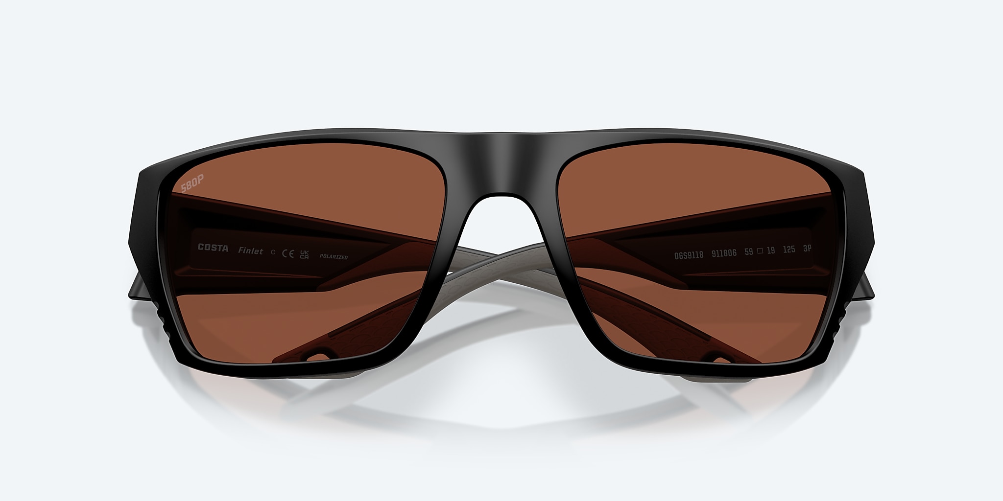 Sunglasses Costa Finlet L (59-19) with Copper lens and Matte Black frame Image 5 of 7 Sunglasses Costa Finlet L (59-19) with Copper lens and Matte Black frame Image 5 of 7