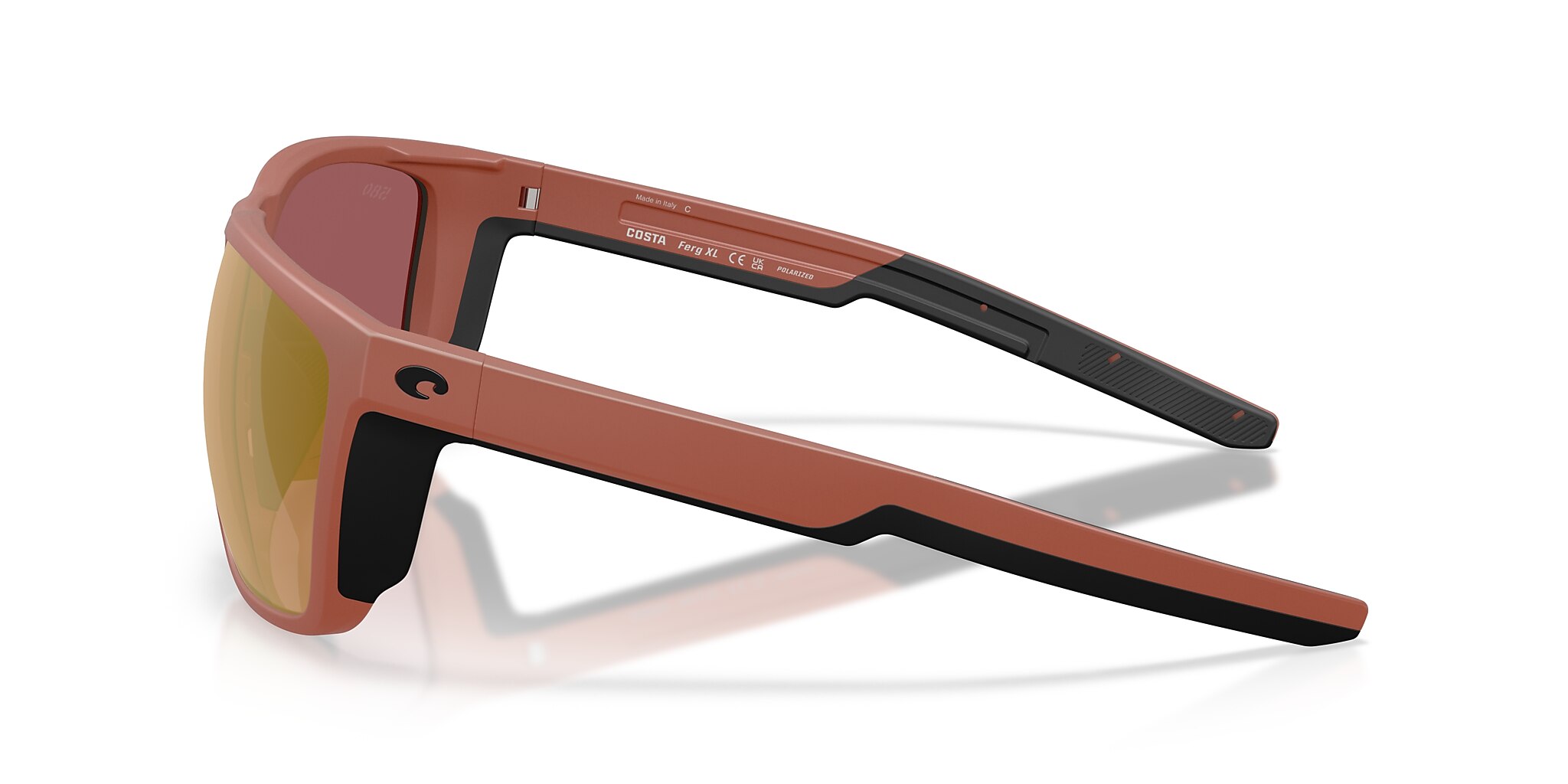Costa Ferg XL XXL (62-16) with Gold Mirror lenses and Matte Terra