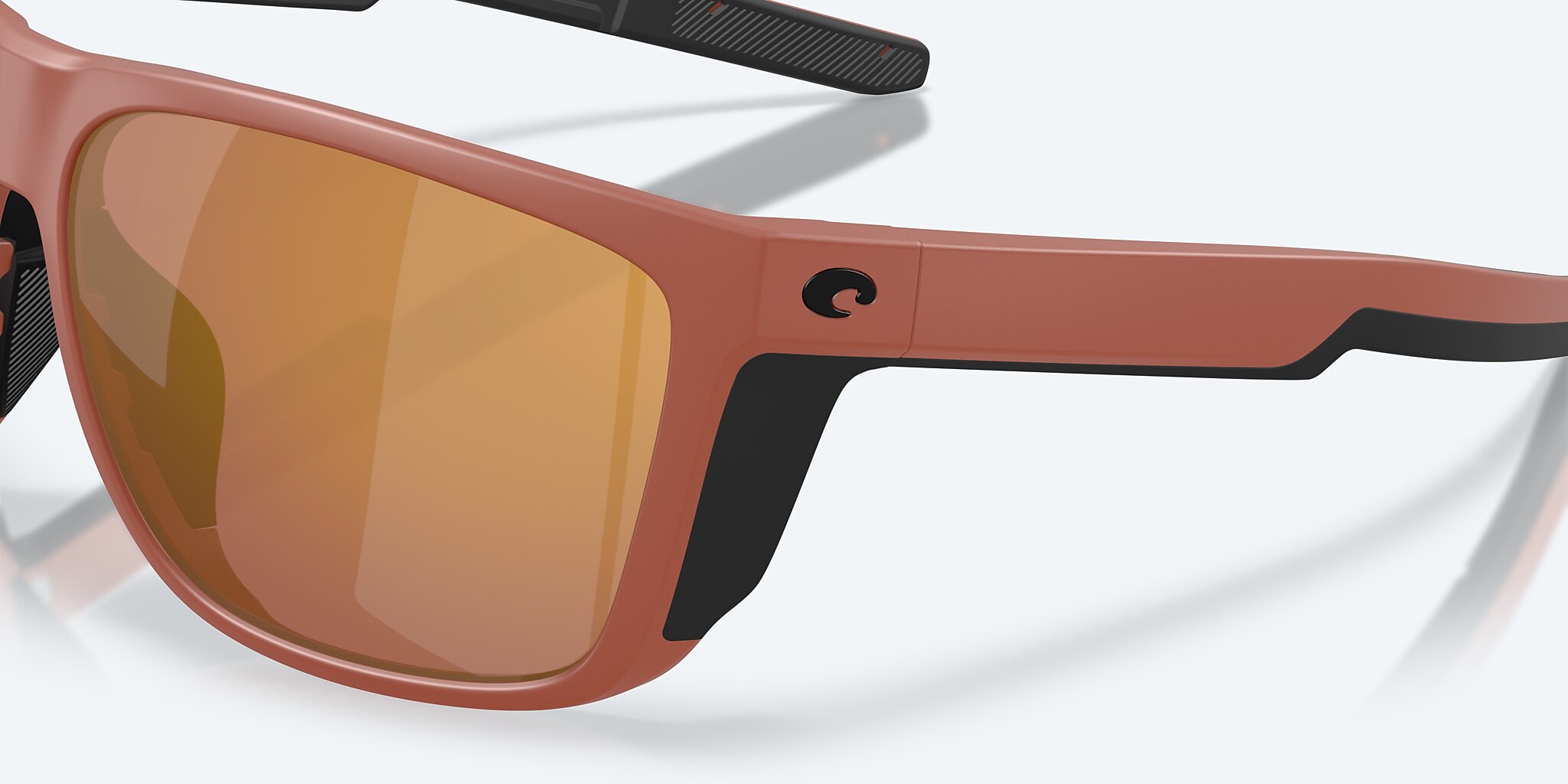 Sunglasses Costa Ferg XL XXL (62-16) with Gold Mirror lens and Matte Terra Cotta frame Image 6 of 8