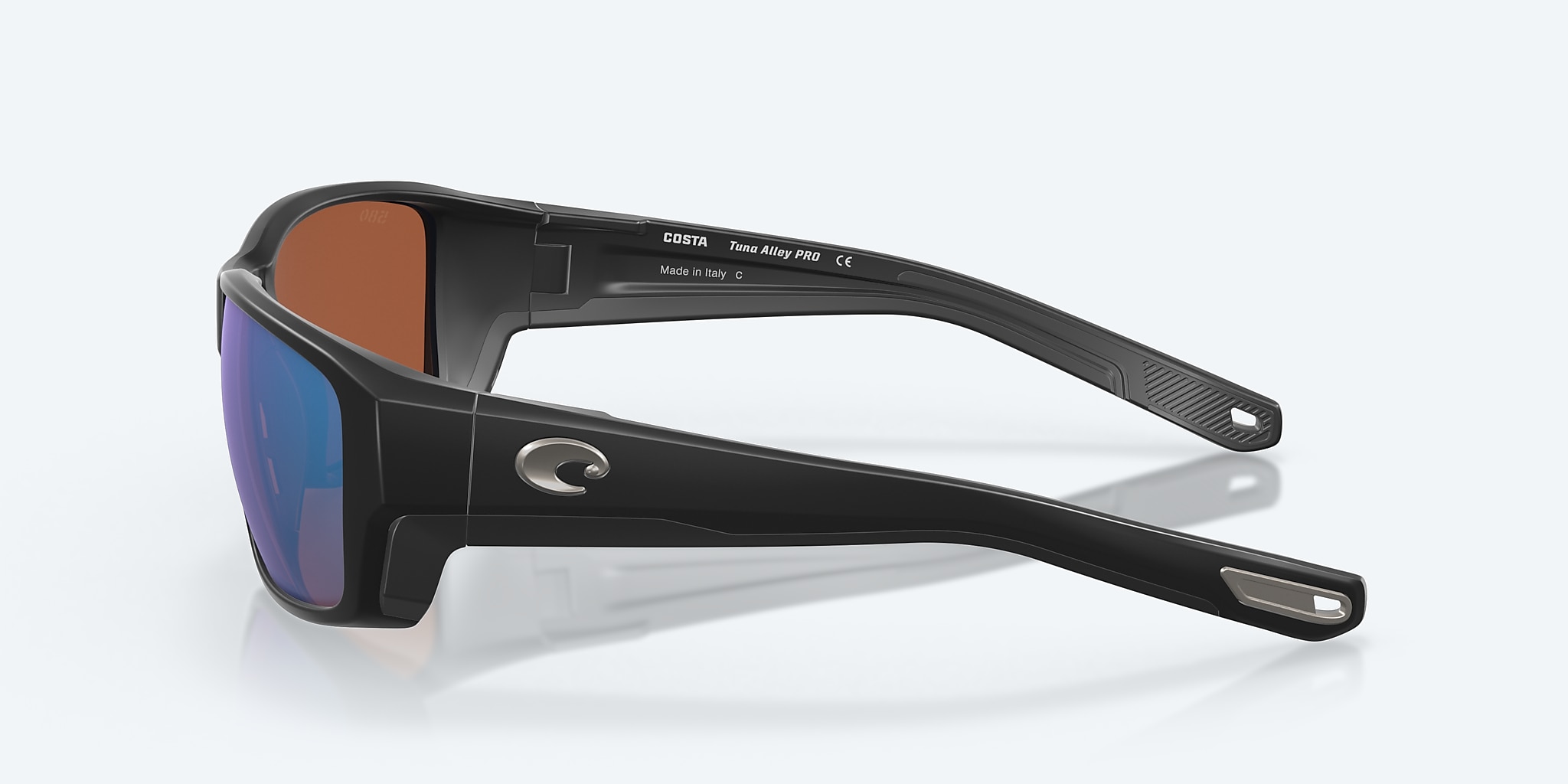 Sunglasses Costa Tuna Alley PRO L (60-16) with Green Mirror lens and Matte Black frame Image 3 of 7 Sunglasses Costa Tuna Alley PRO L (60-16) with Green Mirror lens and Matte Black frame Image 3 of 7