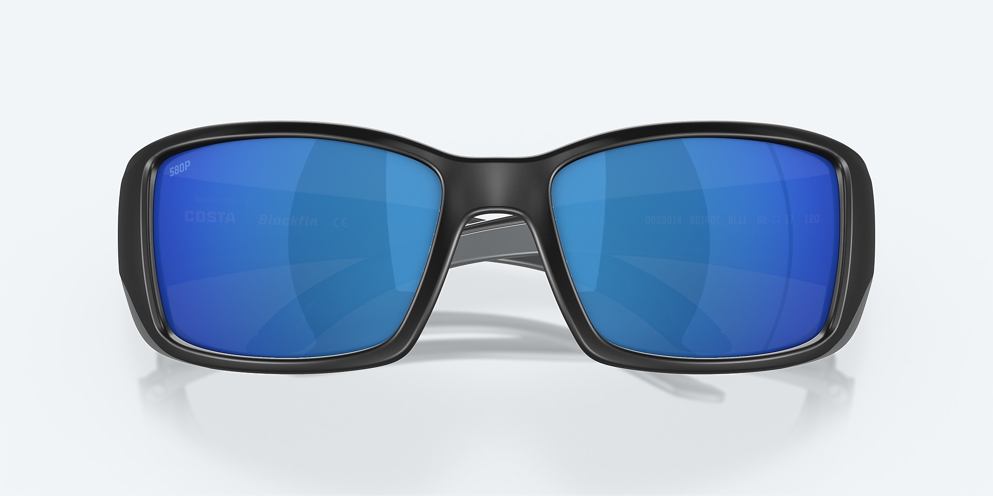 Lentes de Sol Costa Blackfin L (62-17) con Azul Espejeado lente y Negro Mate montura Imagen 5 de 7 Lentes de Sol Costa Blackfin L (62-17) con Azul Espejeado lente y Negro Mate montura Imagen 5 de 7
