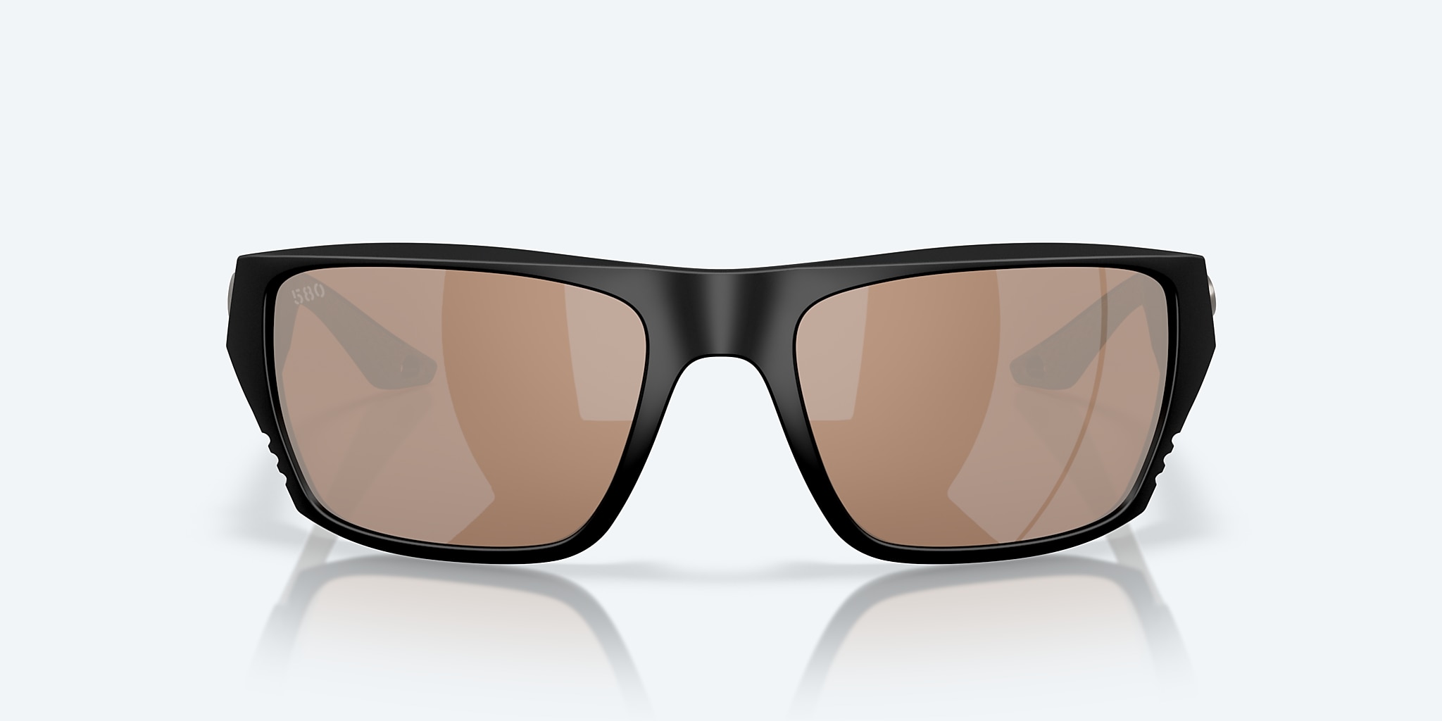 Sunglasses Costa Finlet L (59-19) with Copper Silver Mirror lens and Matte Black frame Image 2 of 7 Sunglasses Costa Finlet L (59-19) with Copper Silver Mirror lens and Matte Black frame Image 2 of 7